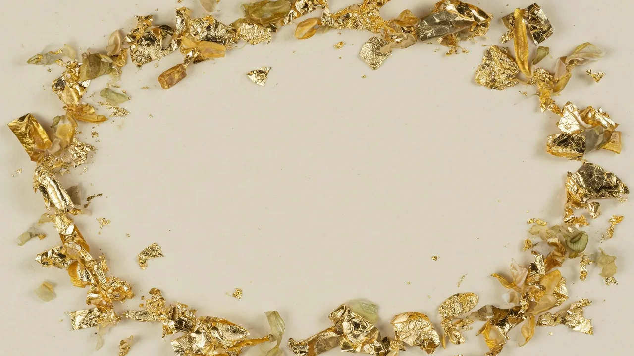破れた金箔 (16:9)
