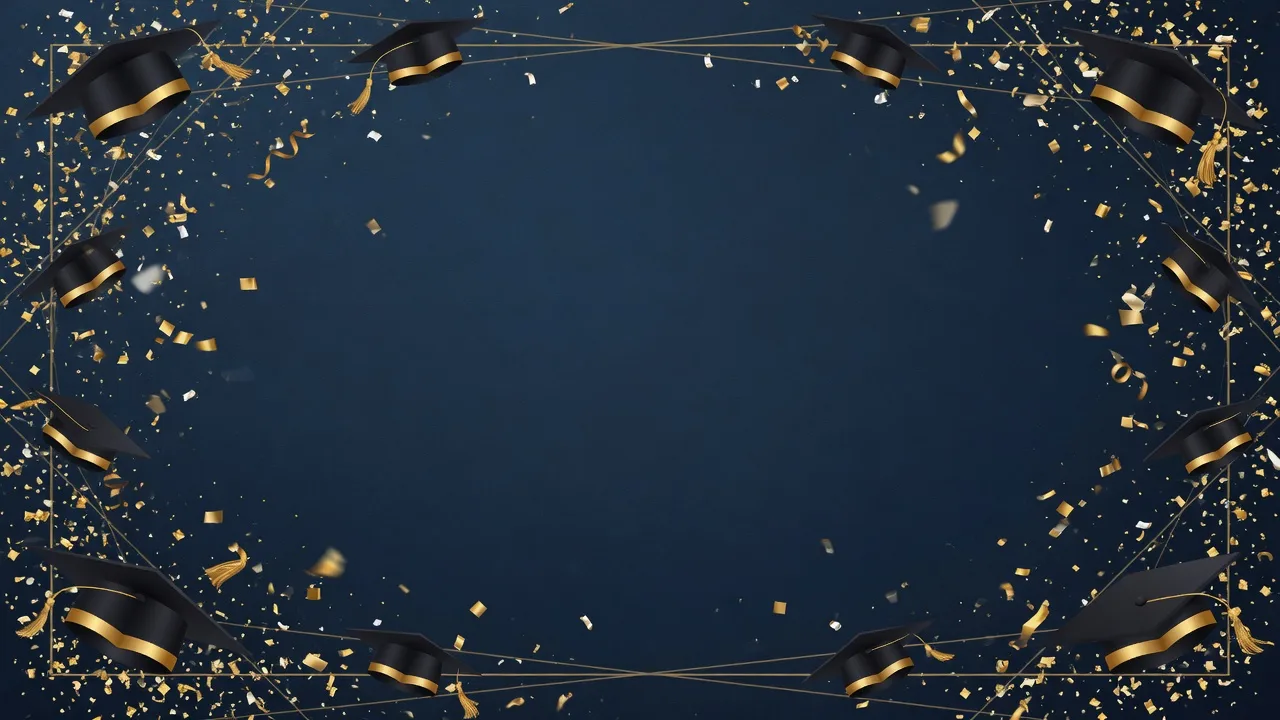 Navy Gold Graduation (16:9)