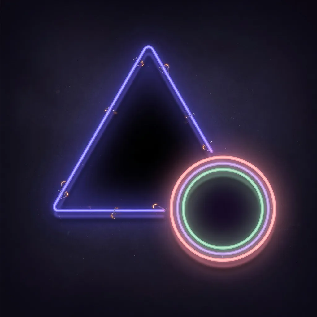Glowing Neon Shapes (1:1)