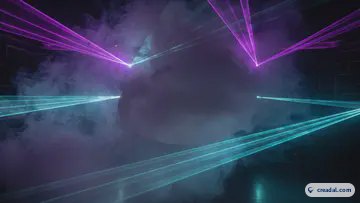 クラブのレーザー光 (16:9)