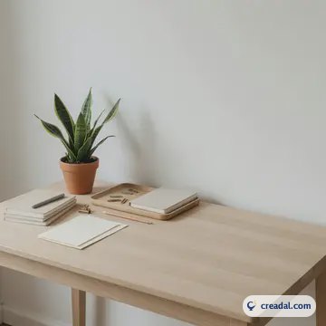 مكتب خشبي بسيط (1:1)