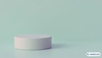 Mintfarbenes Pastellpodest (16:9)