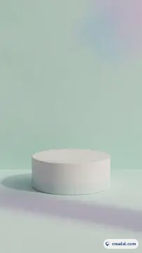 Mintfarbenes Pastellpodest (9:16)