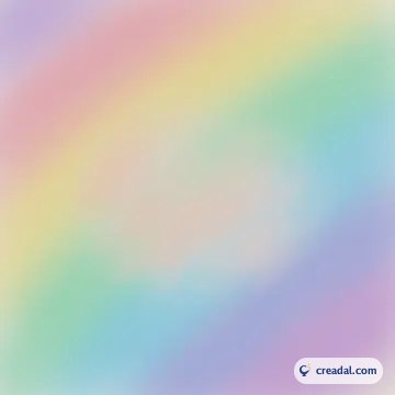 Sanfter Pastellregenbogen (1:1)