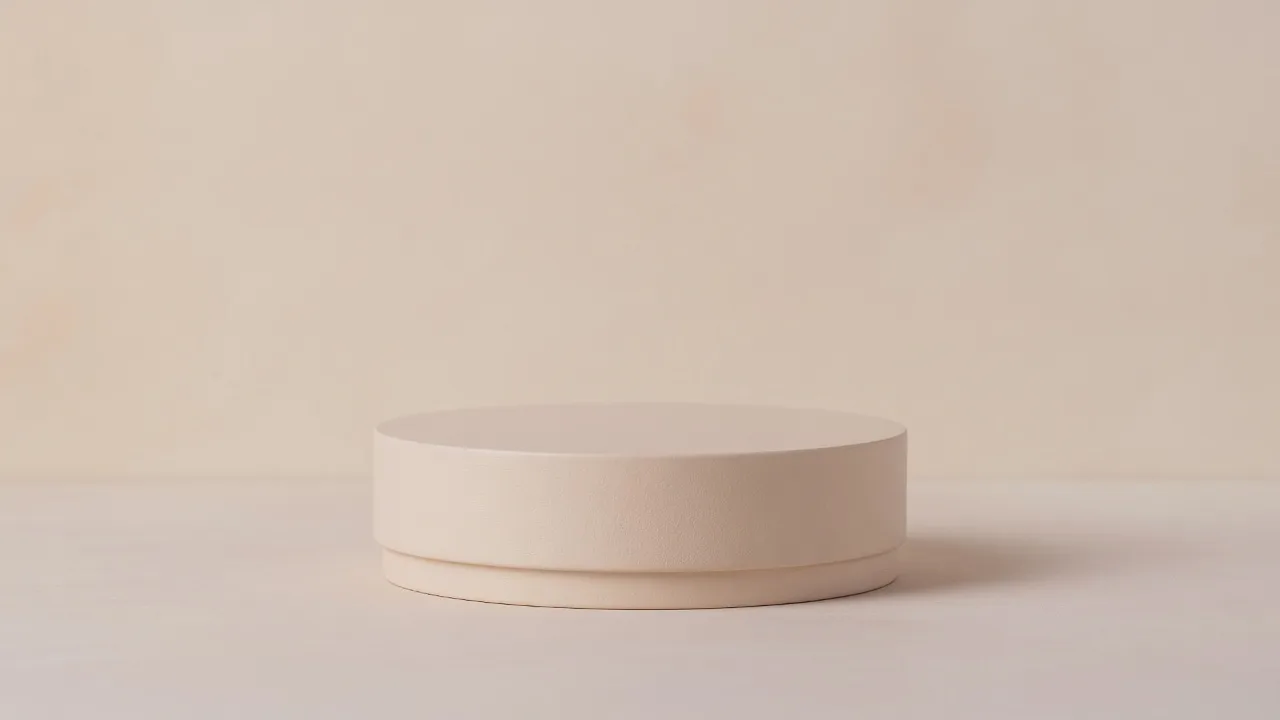 Pastel Beige Podium (16:9)