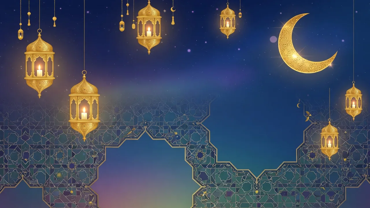 Noite dourada de Ramadã (16:9)