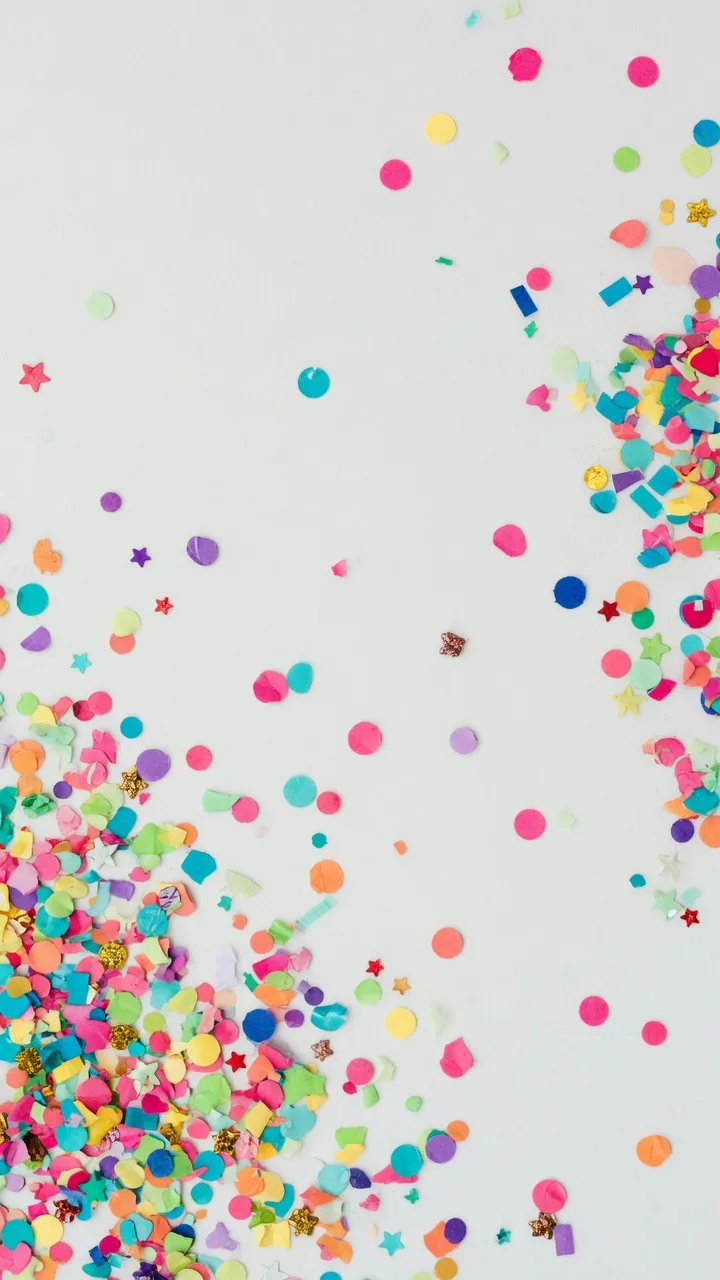 Colorful party confetti (9:16)