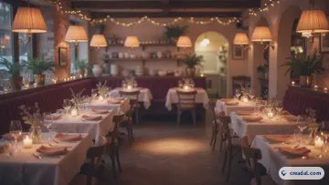 Interior de restaurante acogedor (16:9)