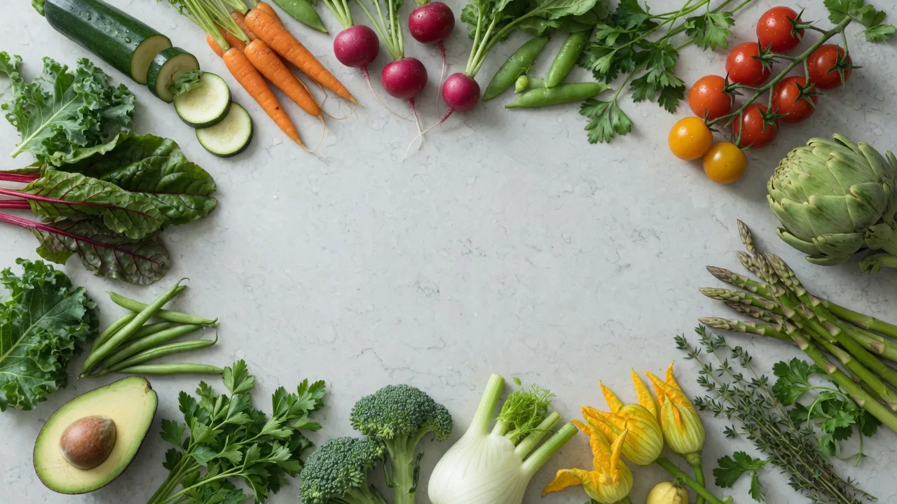 Fresh vegetable backdrop (16:9)