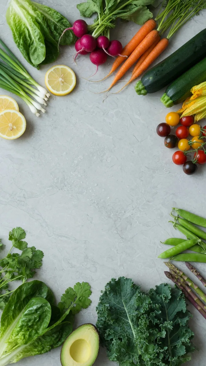 Fresh vegetable backdrop (9:16)