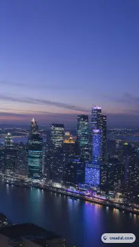 夜の都市スカイライン (9:16)