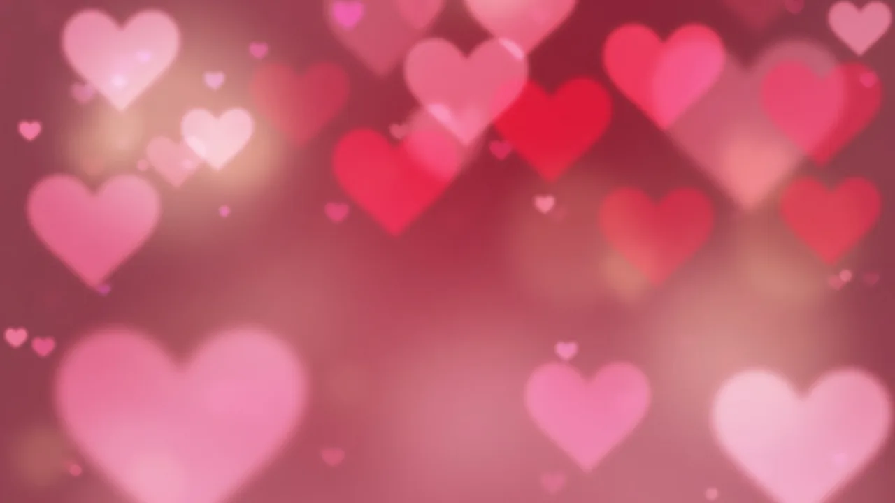 Valentine Hearts Bokeh (16:9)