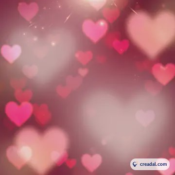 Valentine Hearts Bokeh (1:1)