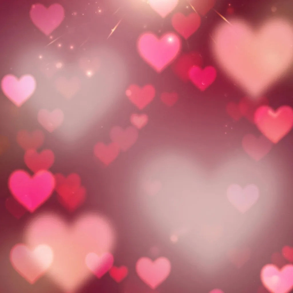 Valentine Hearts Bokeh (1:1)