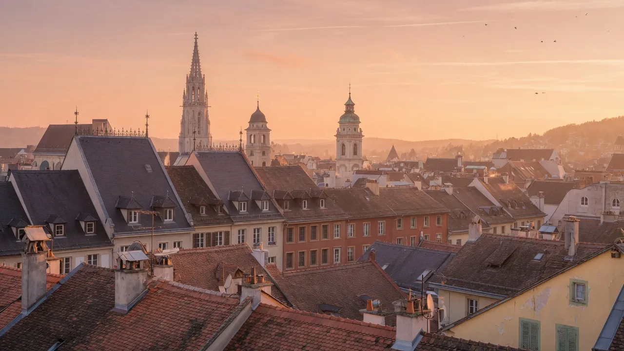 Golden Hour Rooftops (16:9)