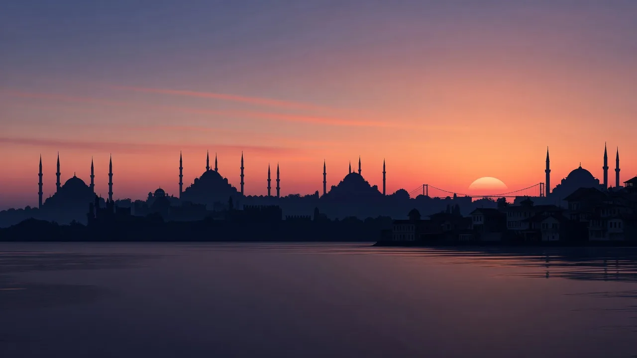 イスタンブールの夕景 (16:9)