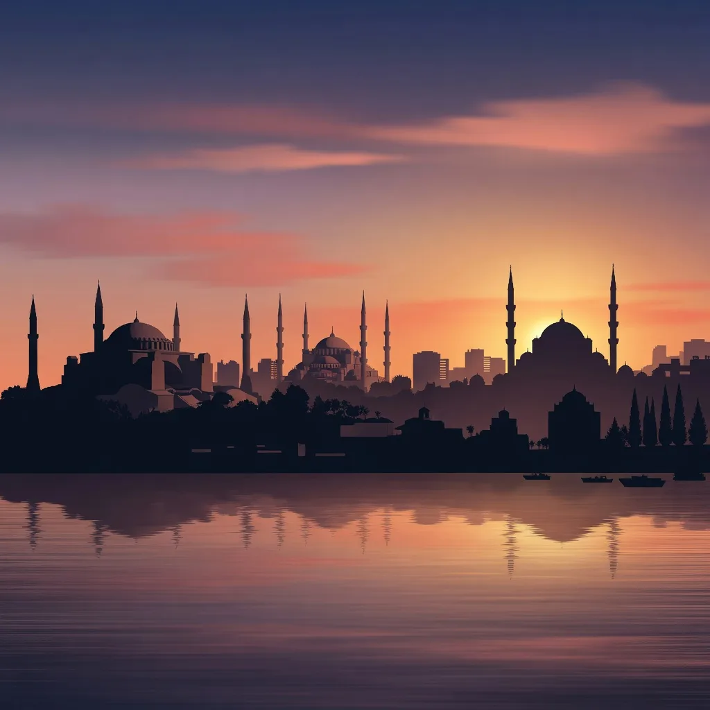 Istanbul Sunset Skyline (1:1)