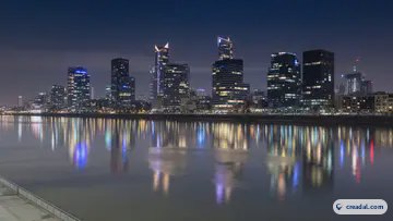 أفق المدينة الليلي (16:9)