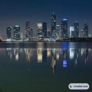 أفق المدينة الليلي (1:1)
