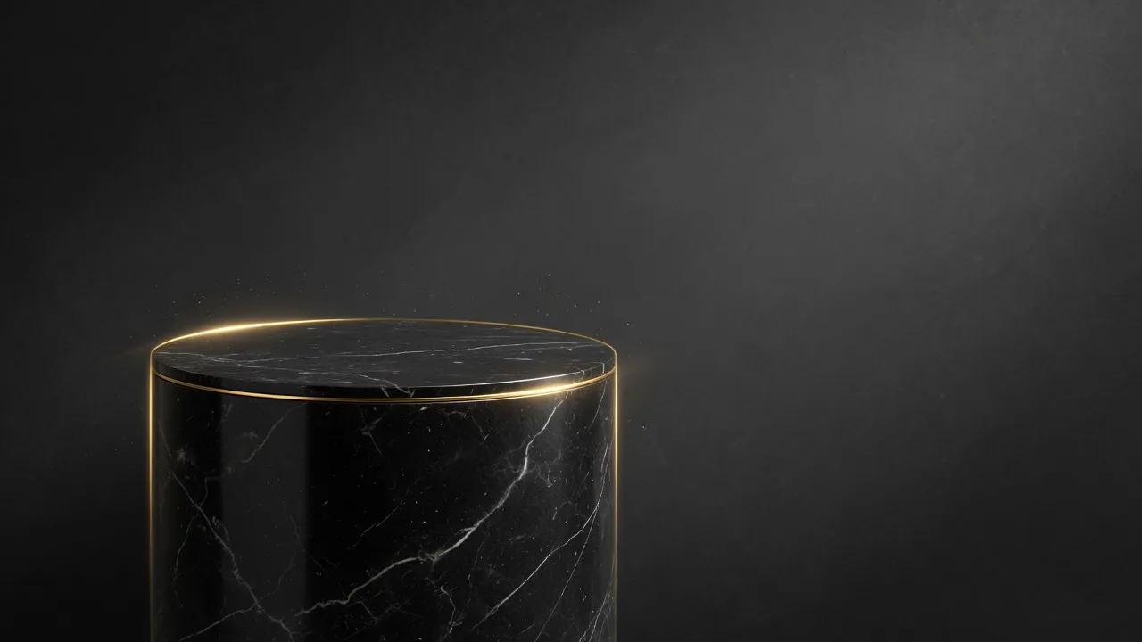Black marble podium (16:9)