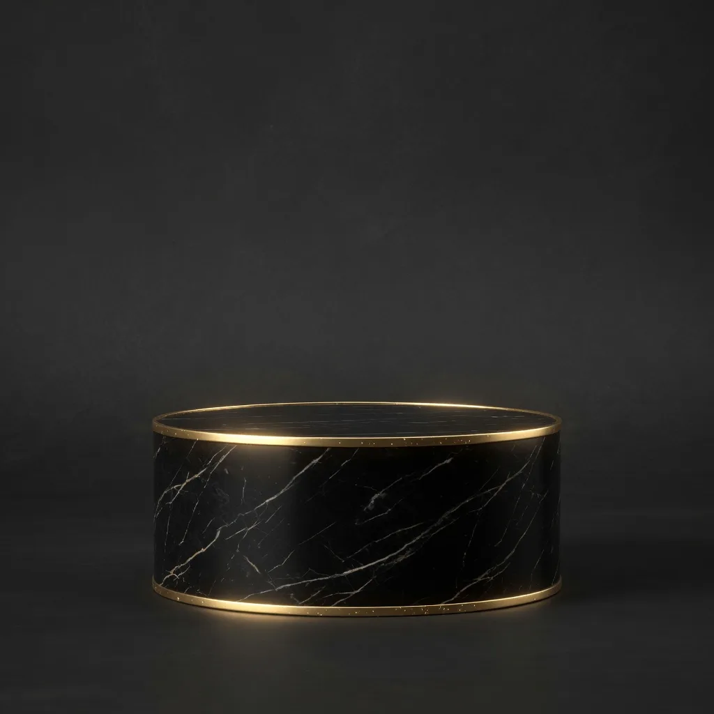 Black marble podium (1:1)