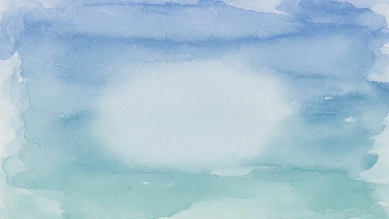 青い水彩のぼかし (16:9)