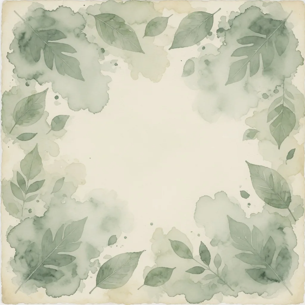Sage Leaf Watercolour (1:1)