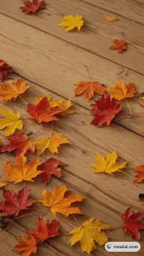 Autumn maple leaves (9:16)