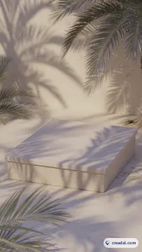 ベージュの石の台座 (9:16)