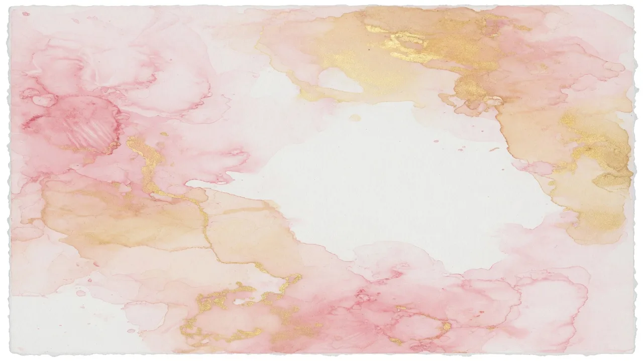 Rosa Gold Aquarell (16:9)