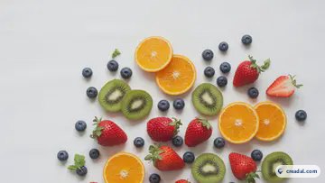 Fondo de frutas frescas (16:9)