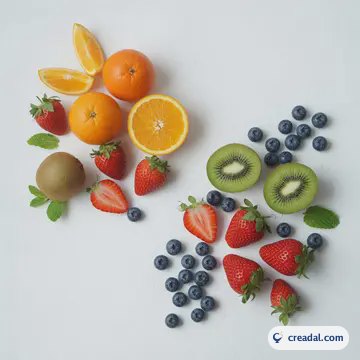 Fondo de frutas frescas (1:1)