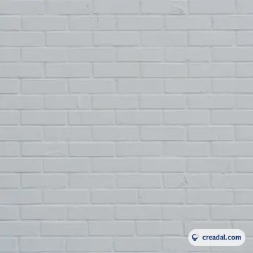 جدار طوب مطلي بالأبيض