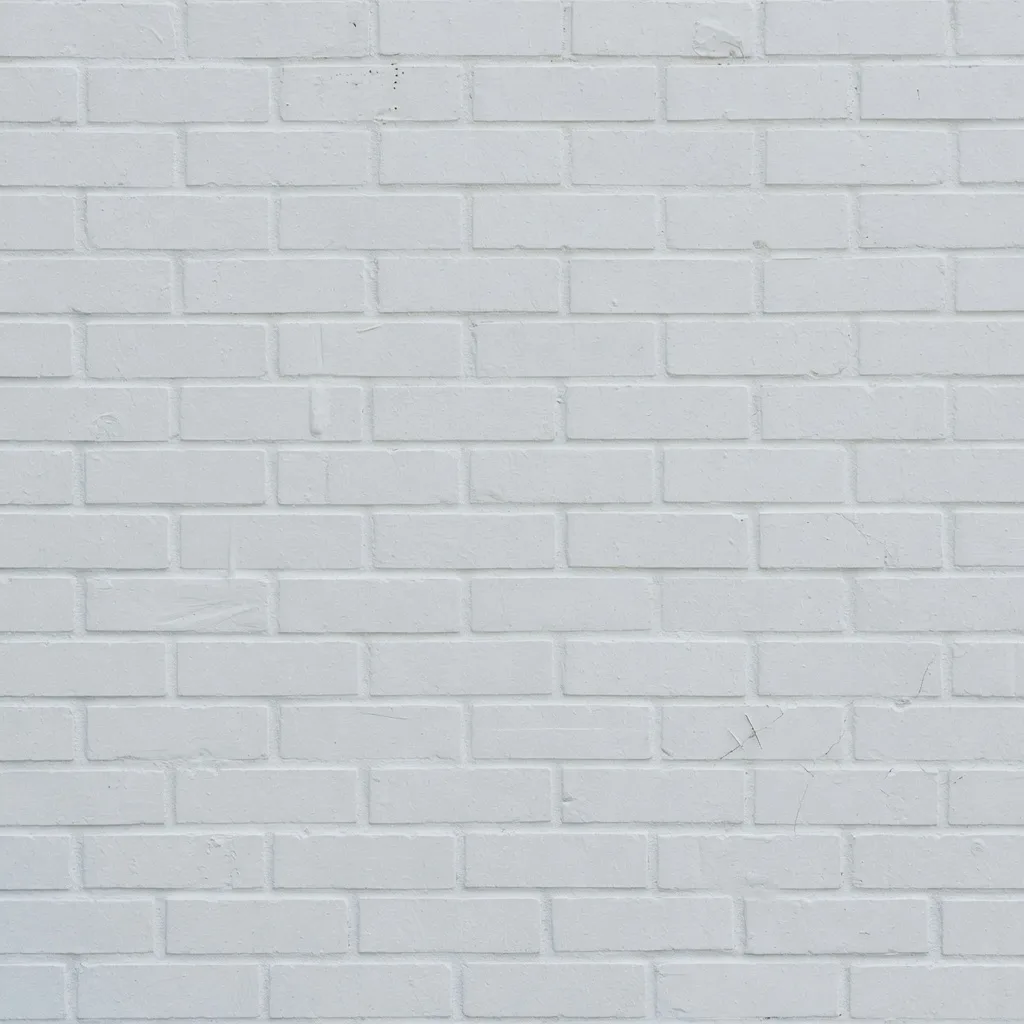 白く塗った煉瓦 (1:1)