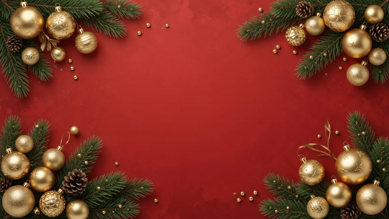 Christmas New Year Red (16:9)