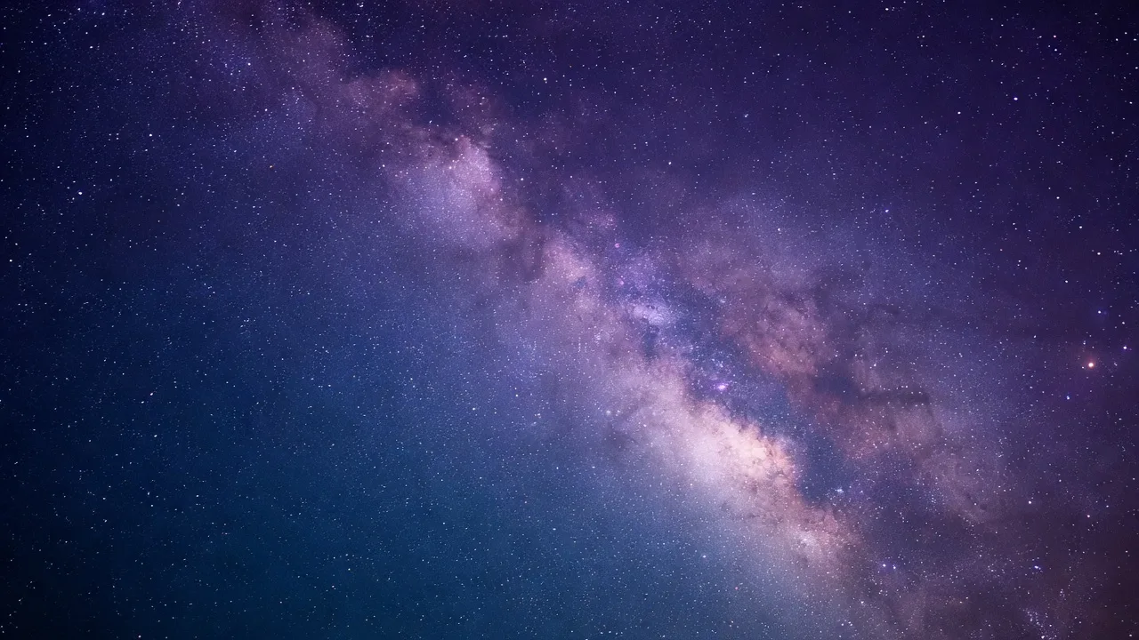 天の川の夜空 (16:9)