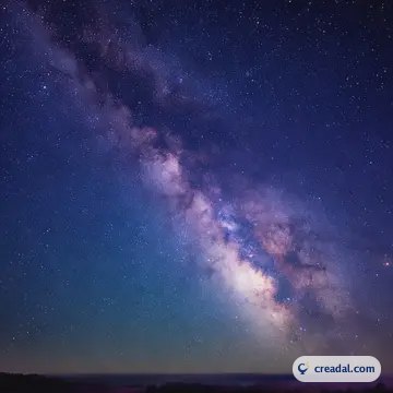 天の川の夜空 (1:1)