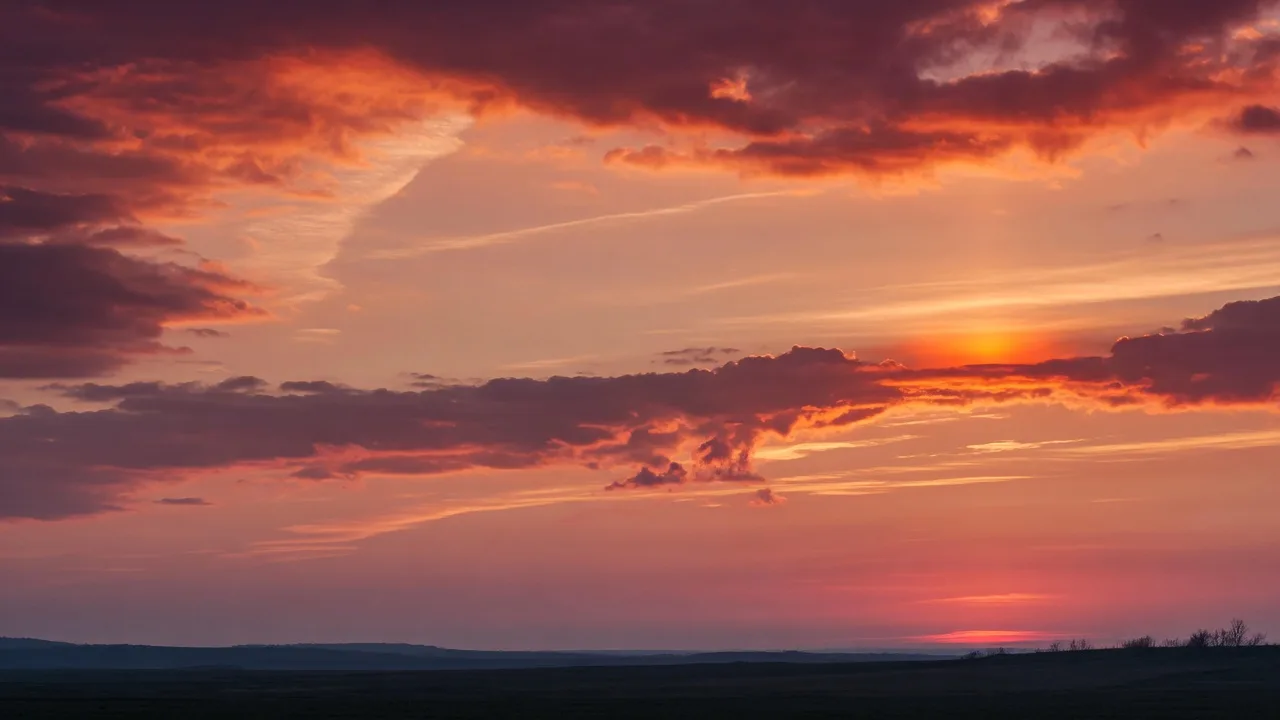 Dramatic sunset sky (16:9)