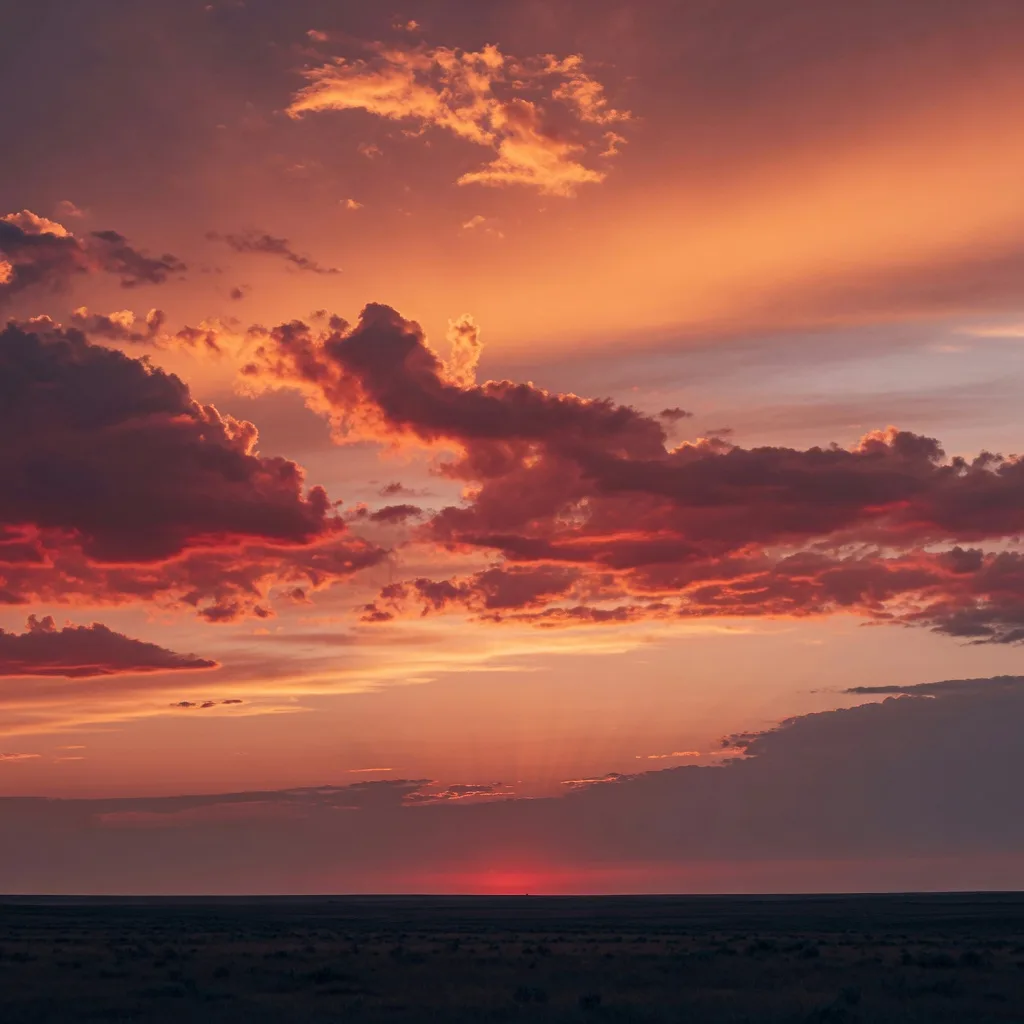 Dramatic sunset sky (1:1)
