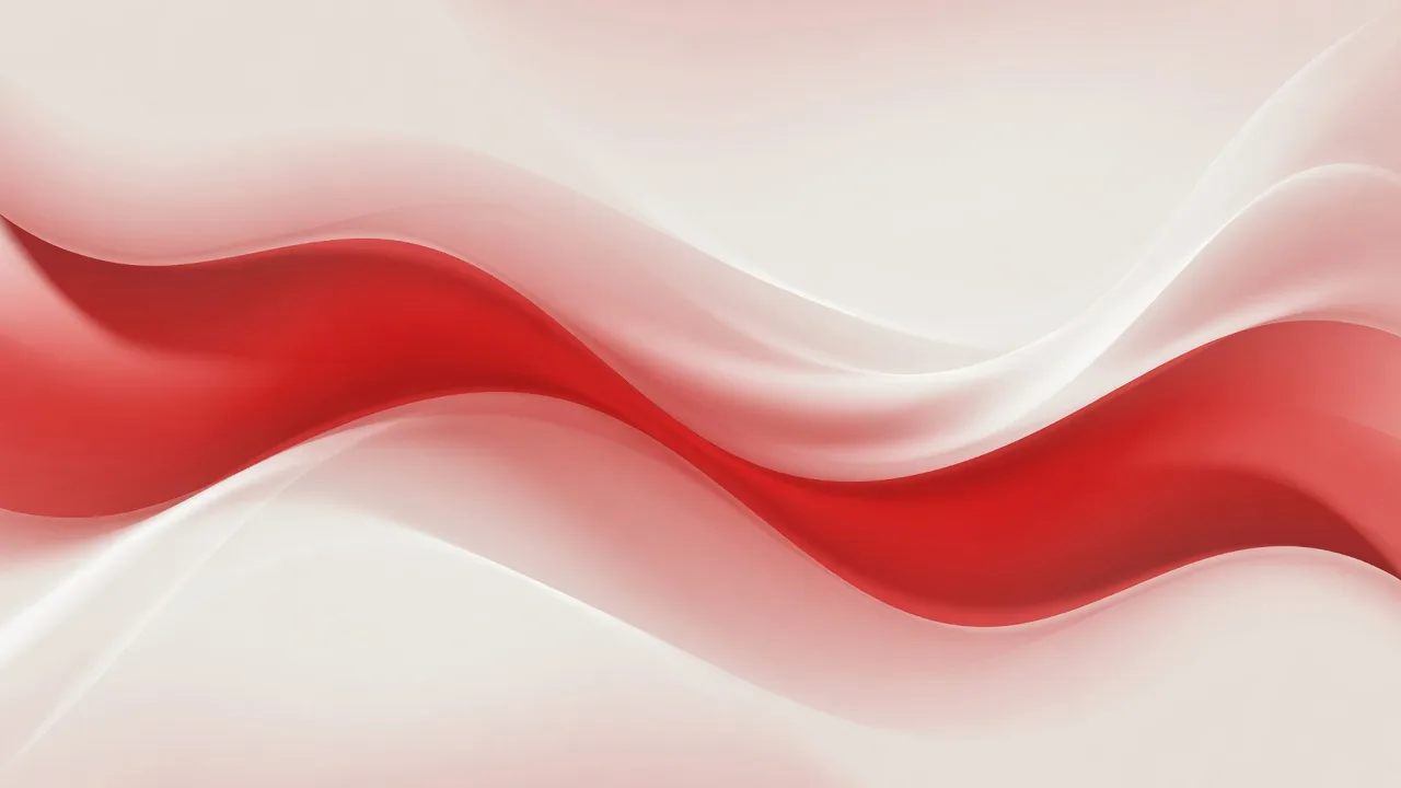 Red and White Waves (16:9)