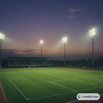 Alacakaranlıkta boş saha (1:1)