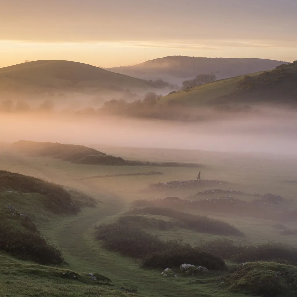 Misty Hills at Dawn (1:1)