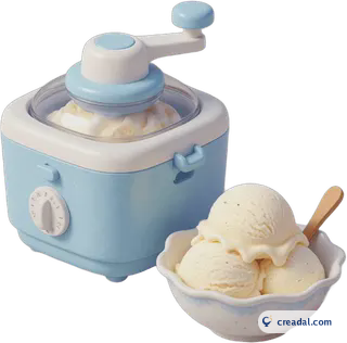 Pastel Blue Ice Cream Maker