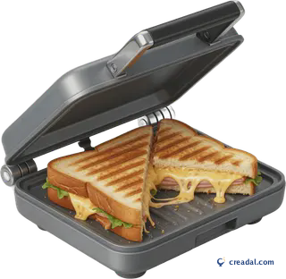 Open sandwich press