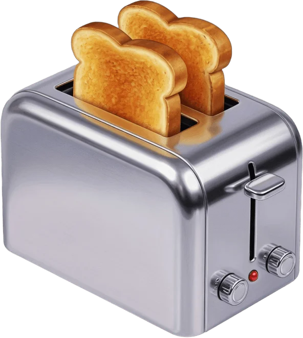 Chrome Pop-Up Toaster