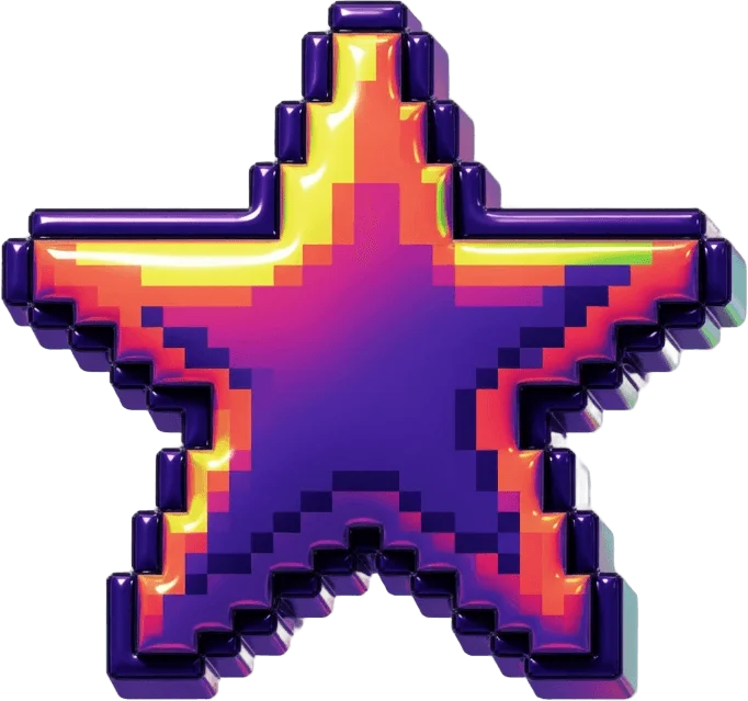Pixel game star