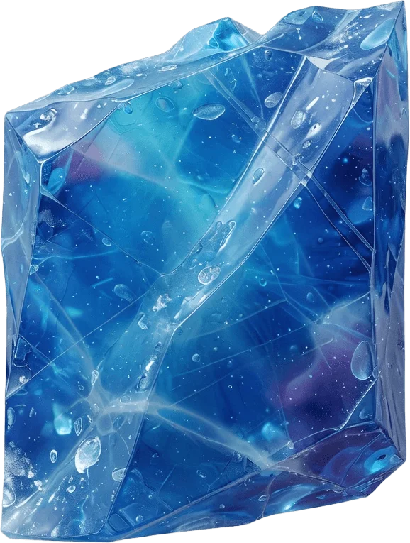 Face de glacier bleu