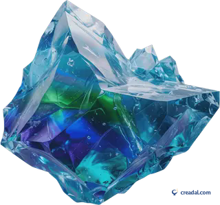 Floating polar iceberg