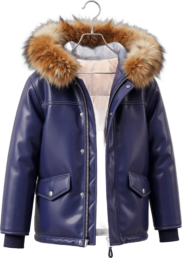 Parka à capuche fourrée