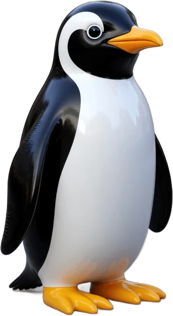 Pingouin noir et blanc